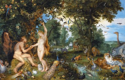 The Garden of Eden with the Fall of Man by Jan and Rubens, P.P. Brueghel